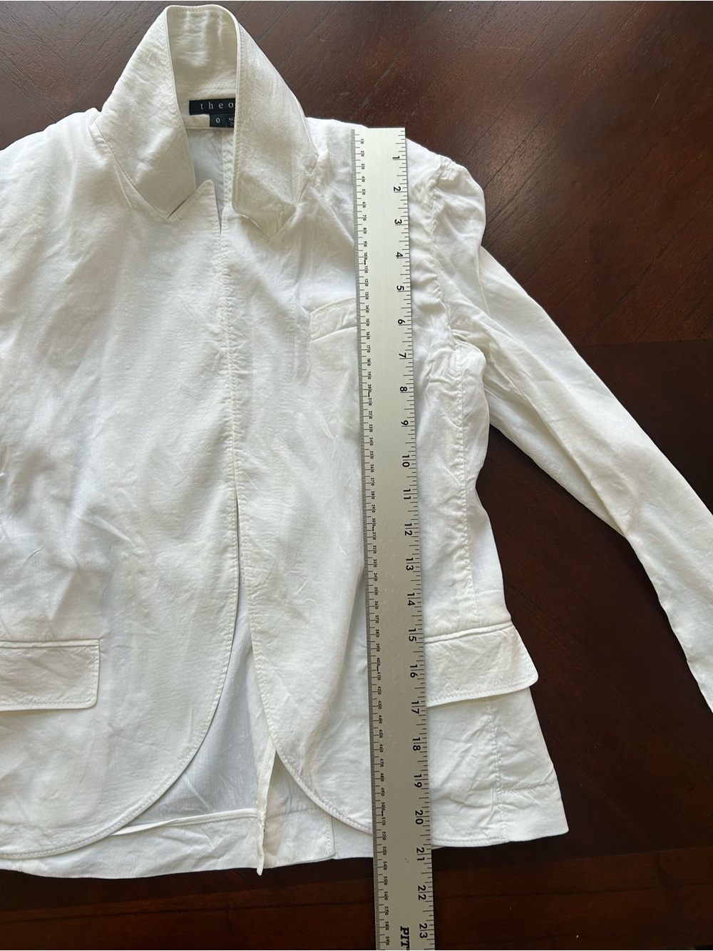 Theory White Tailored Women's Blazer size 0 - Picture 8 of 8